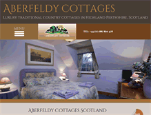Tablet Screenshot of aberfeldycottages.co.uk